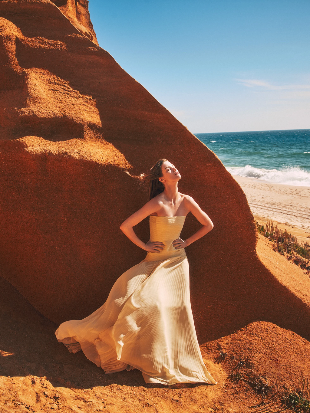 Elegant Pleated Maxi Dress