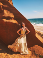 Elegant Pleated Maxi Dress