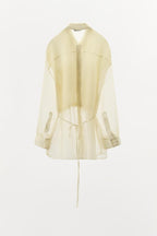 ORGANZA COMBINATION OVERSIZED SHIRT