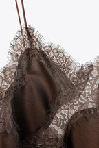 ASYMMETRIC LACE MINI DRESS