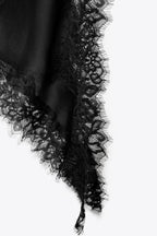 ASYMMETRIC LACE MINI DRESS