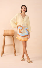 Fun Print Tunic Mini Dress