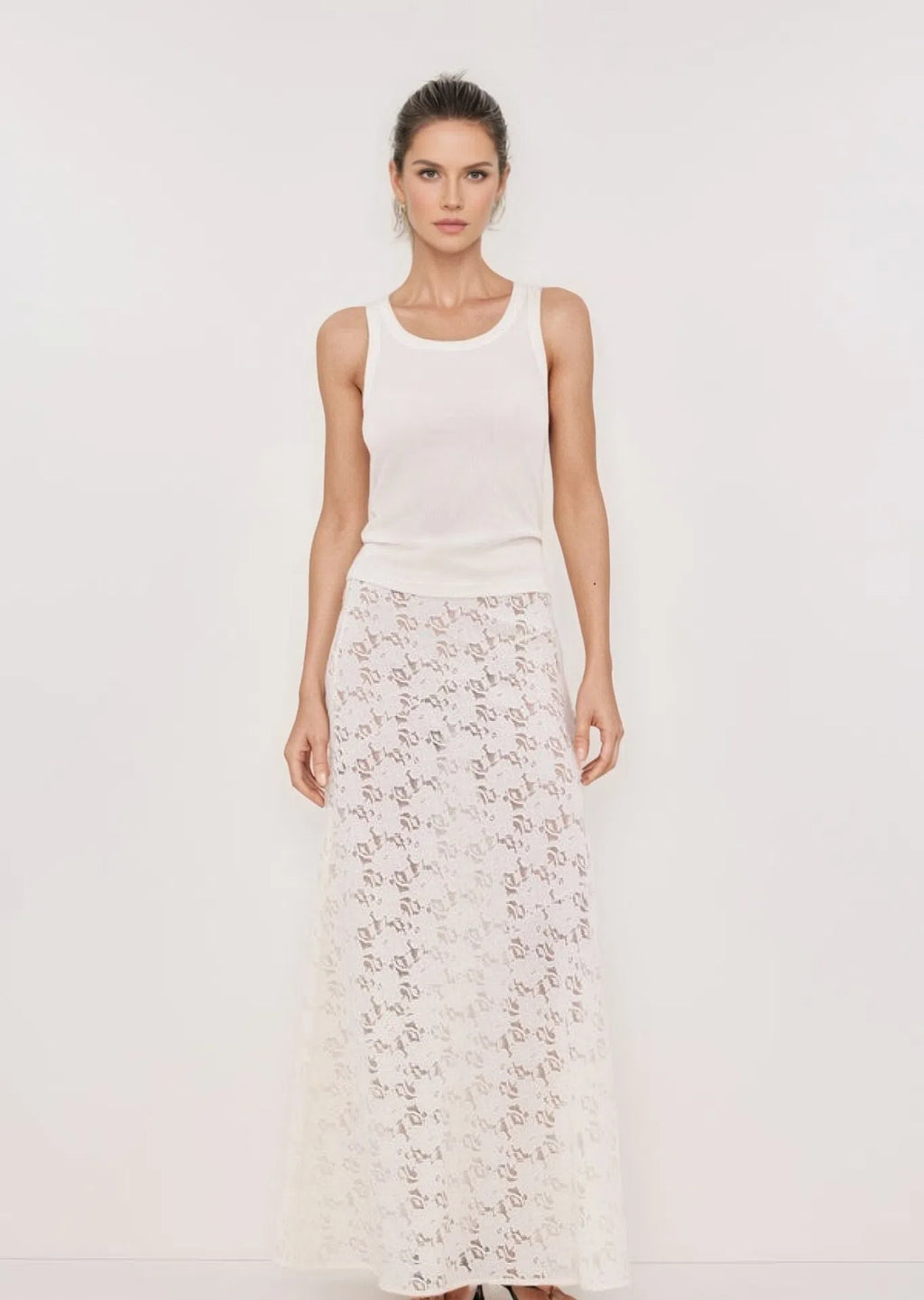 White Lace Skirt