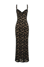 SARTA LACE MAXI DRESS - BLACK