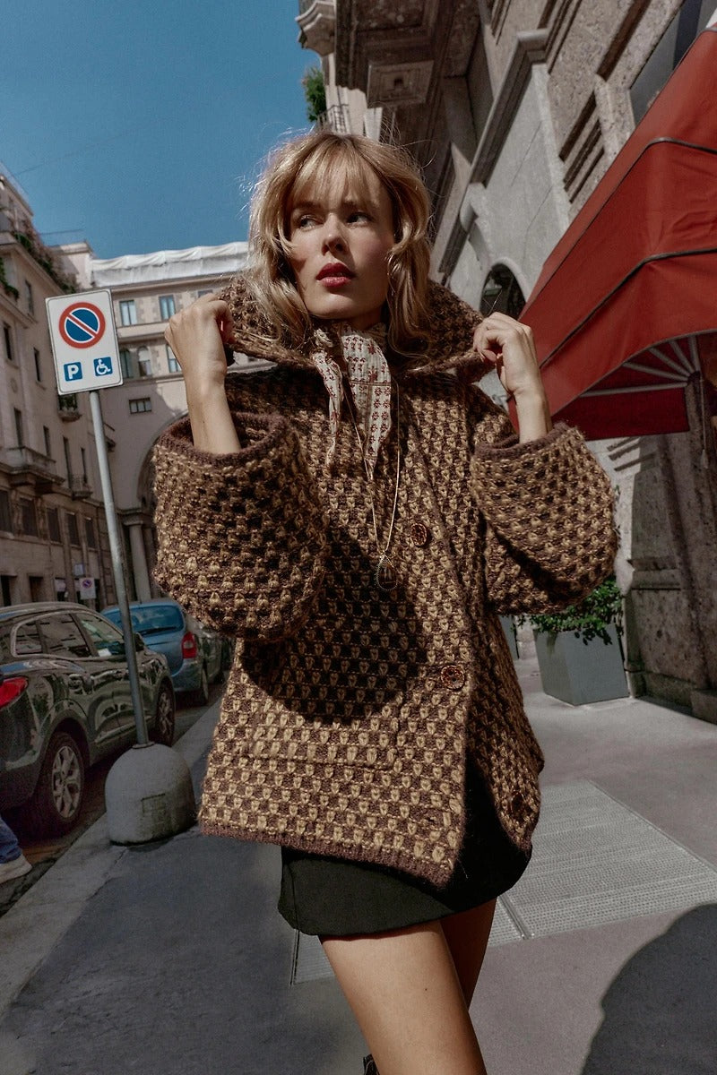 OVERSIZED KNIT JACKET in Bloomington