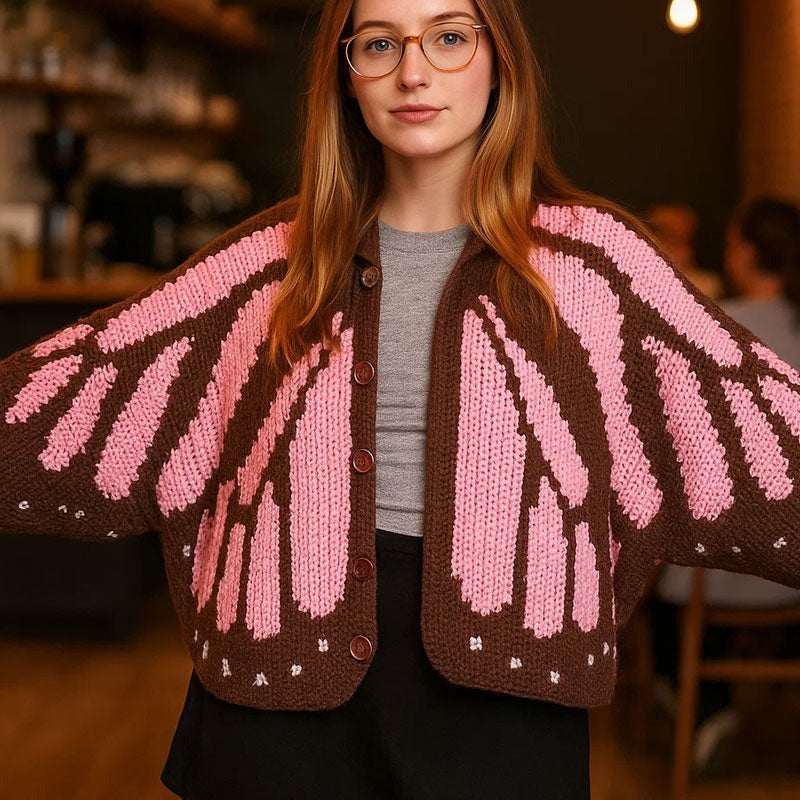 Monarch Butterfly Print Jacket