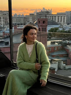 Cardigan Skirt Set - Apple Green