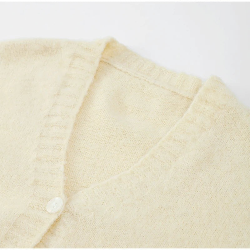 Cardigan Skirt Set - Apricot