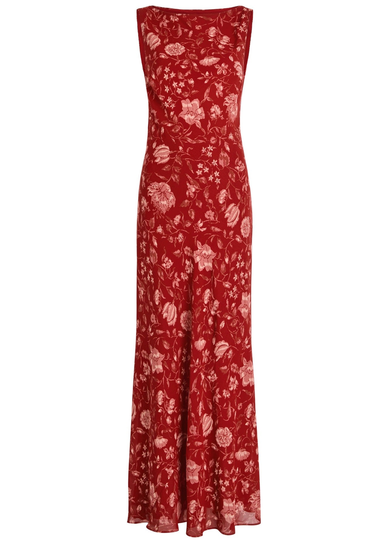 Prescott Floral-Print Chiffon Maxi Dress