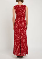 Prescott Floral-Print Chiffon Maxi Dress
