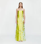 Burnout Strapless Dress