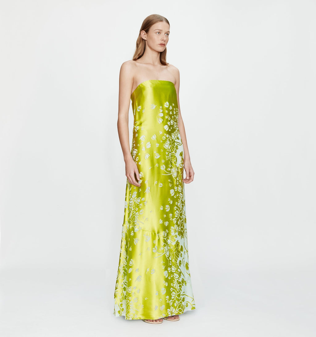 Burnout Strapless Dress