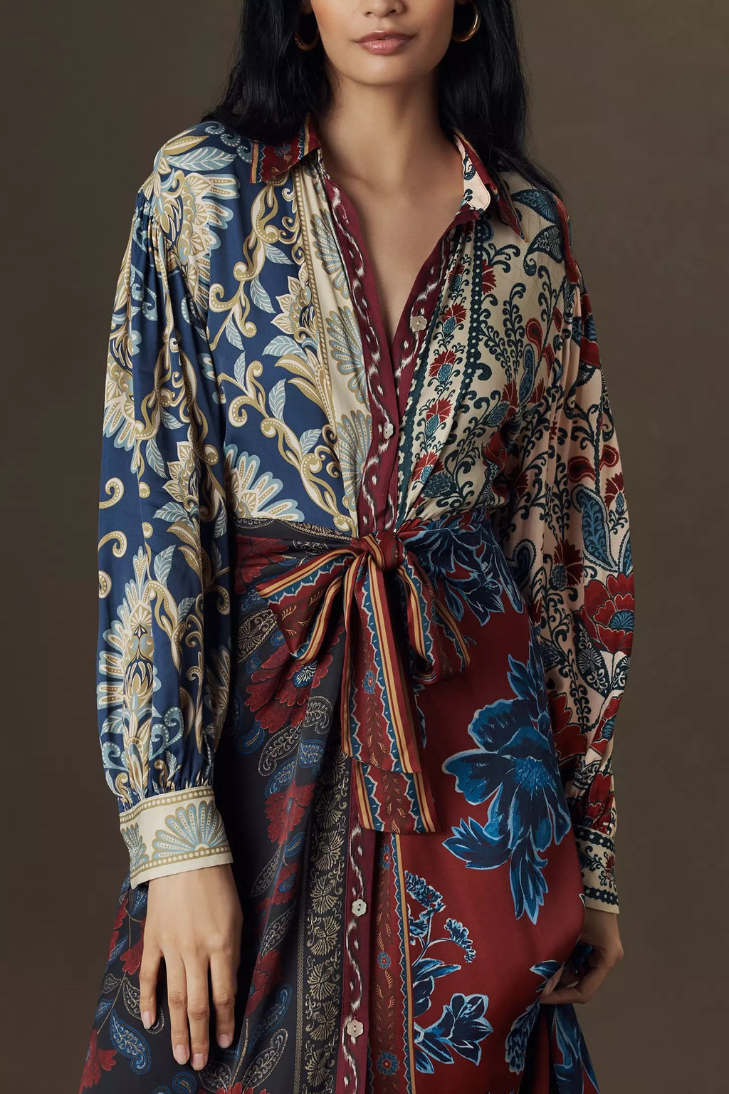 Winter Mix Midi Shirt Dress