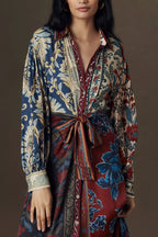 Winter Mix Midi Shirt Dress