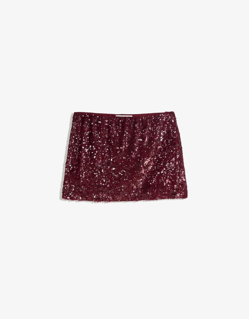 Sequinned Mini Skirt