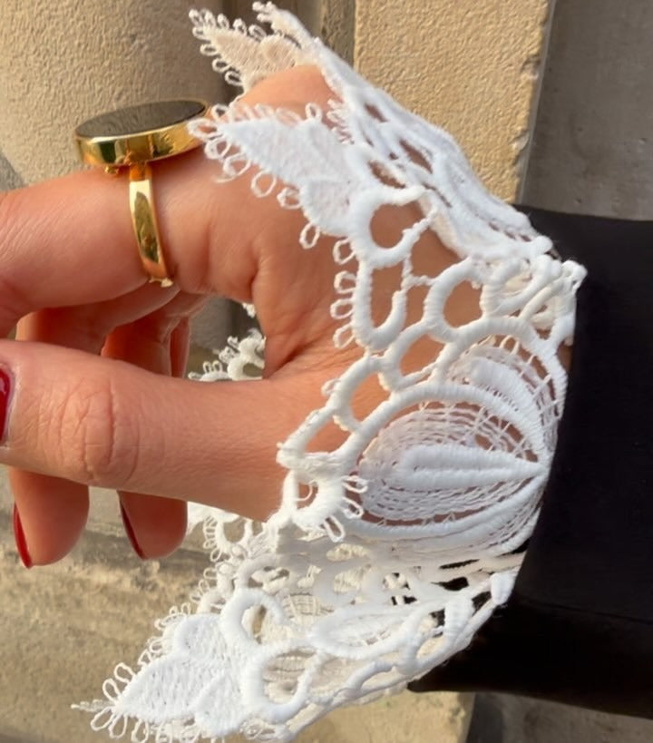 Asymmetric Lace Patchwork Blazer