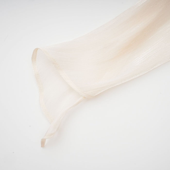 Neutral Fully Pleated Ruffled Mini Dress