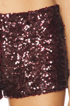 Dark Brown Sequin Set