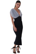 Polka Dot Blouse Midi Skirt Set