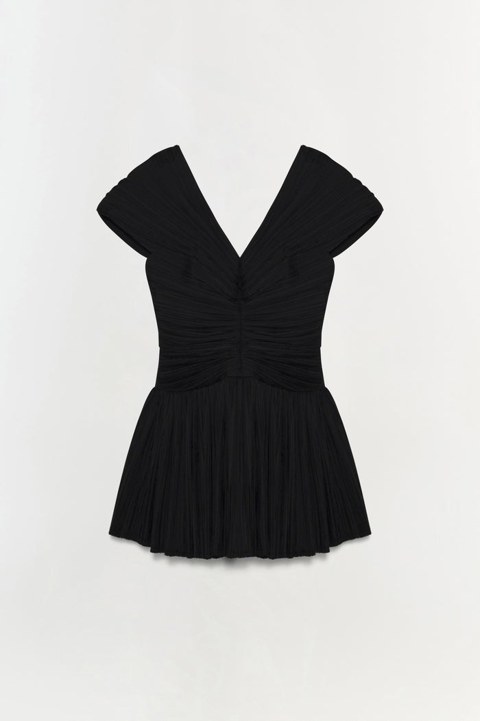 Avarie Plisse Mini Dress
