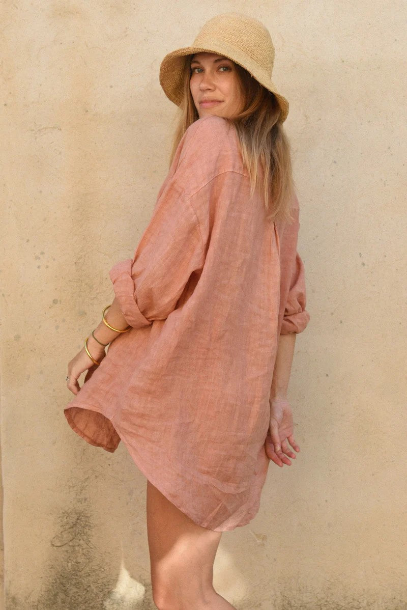 The Ultimate Oversized Faded Linen Shirt