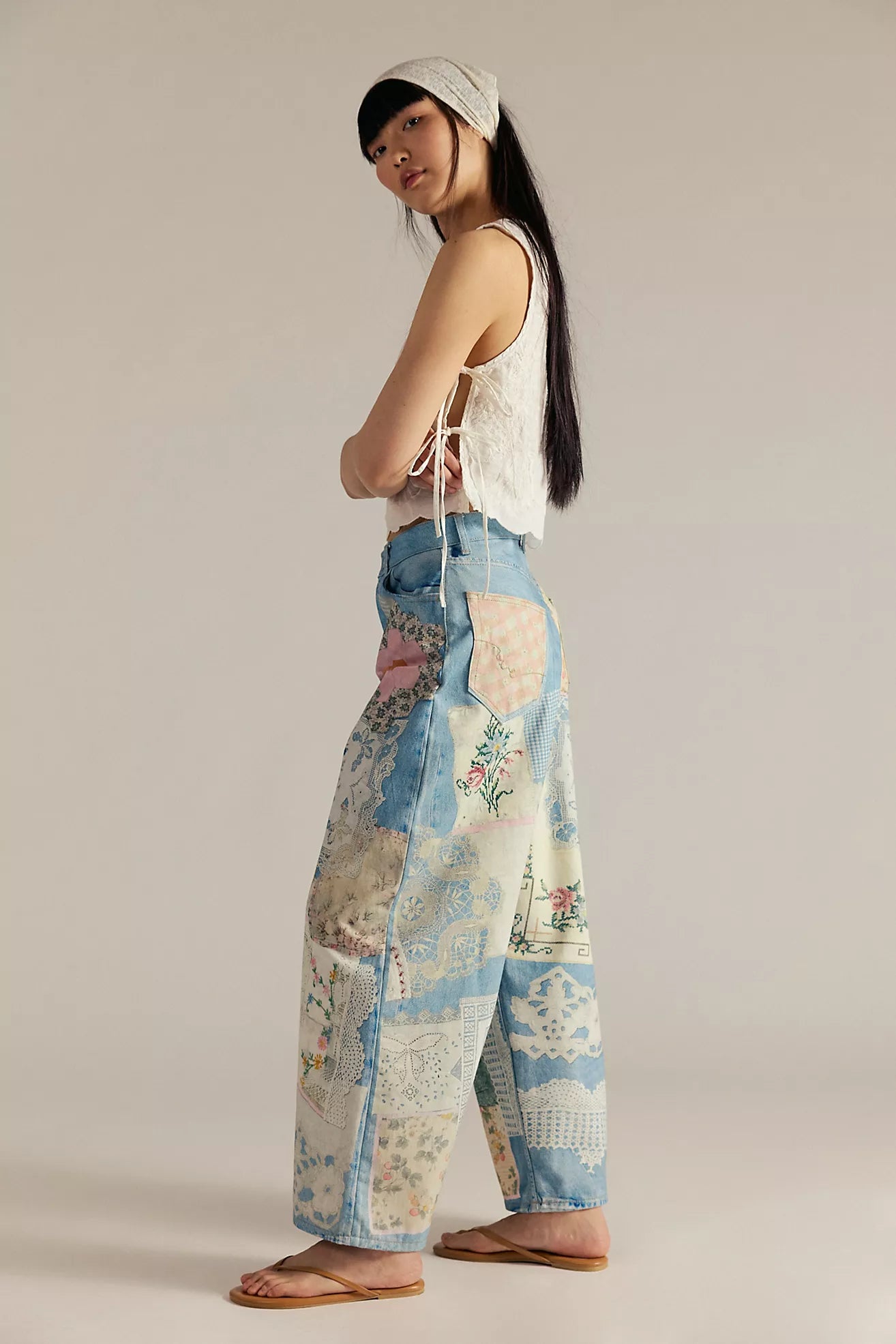 Printed Relaxed Jeans