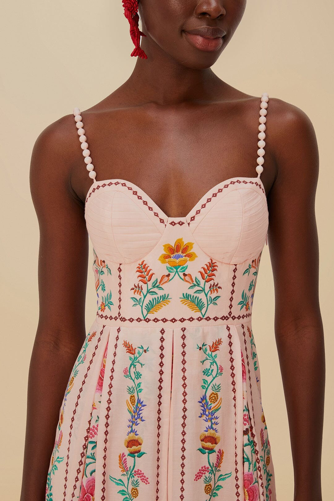 Pink Delicate Forest Maxi Dress