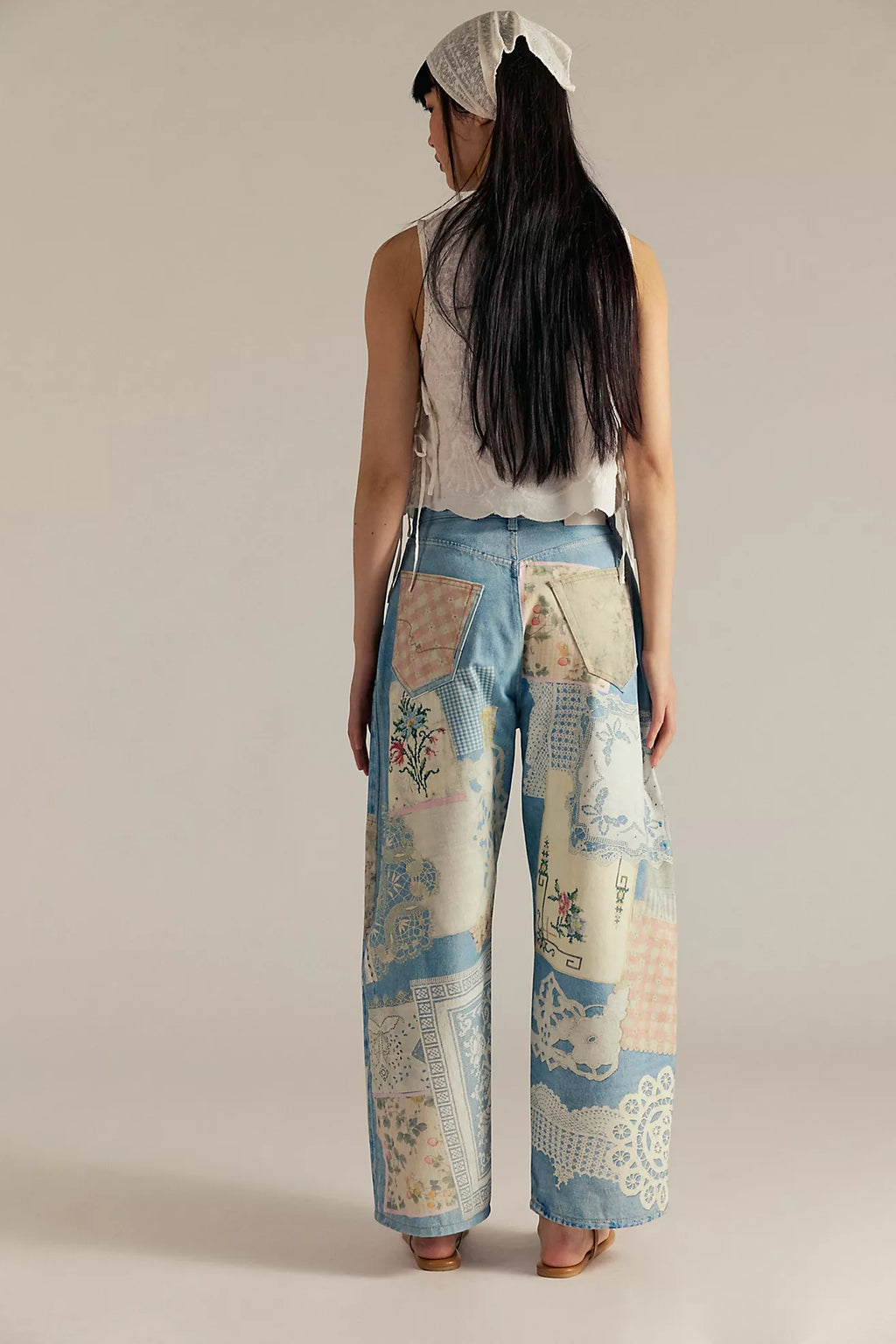Printed Relaxed Jeans
