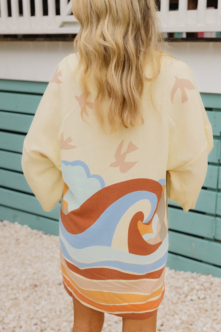 Fun Print Tunic Mini Dress