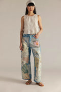 Printed Relaxed Jeans