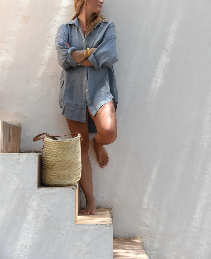 The Ultimate Oversized Faded Linen Shirt