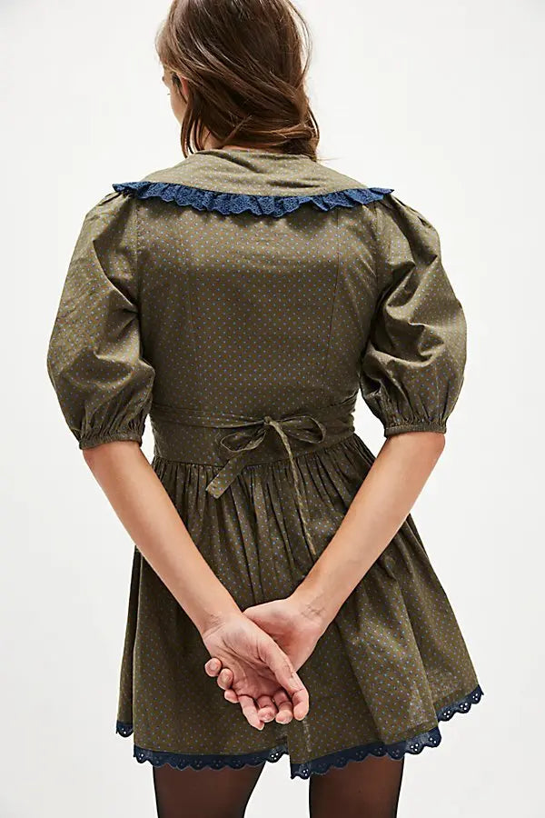 Need To Know Mini Dress - Army Combo