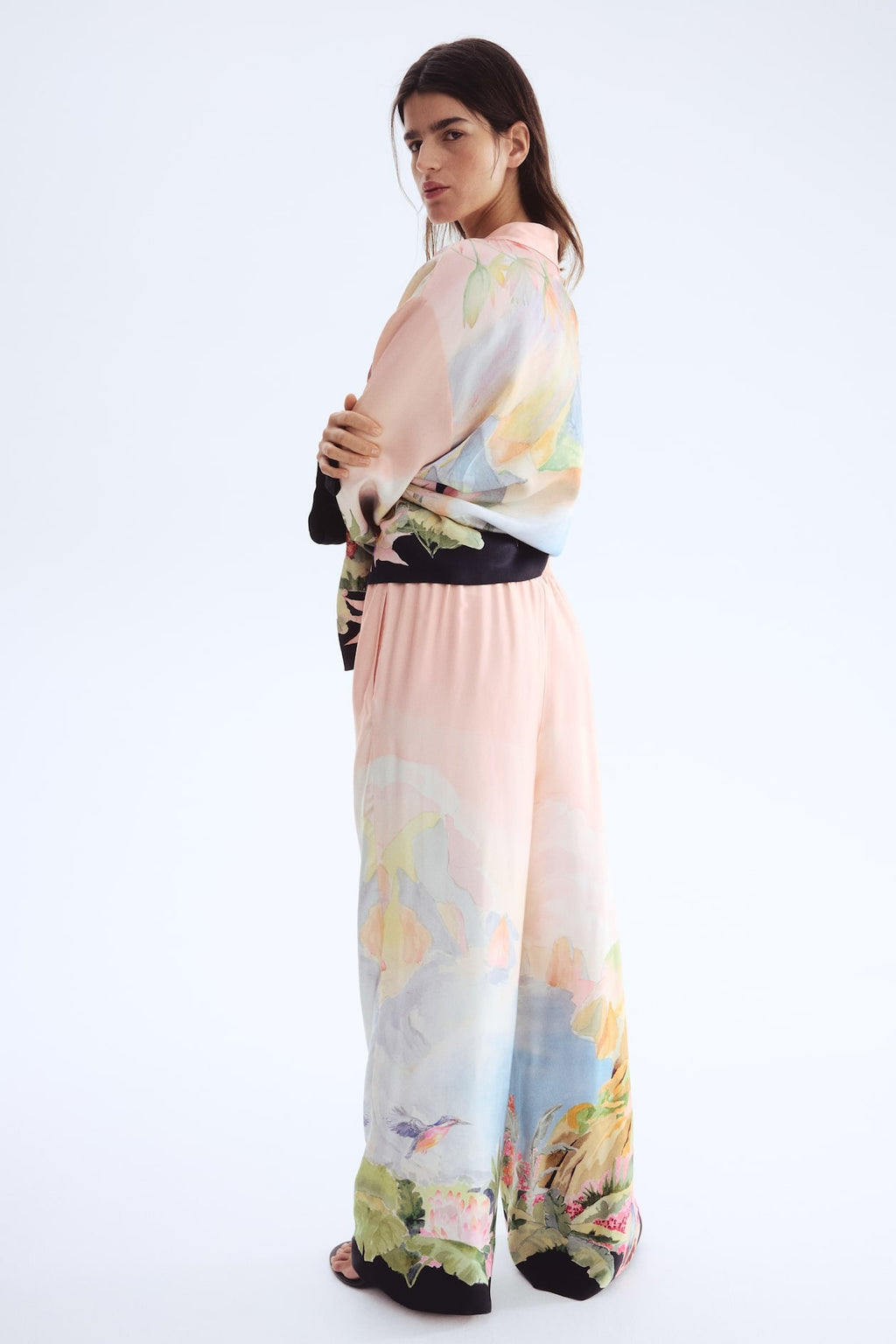 Printed Pull-On Pants