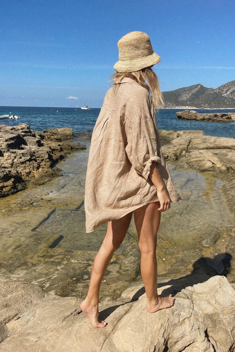 The Ultimate Oversized Faded Linen Shirt