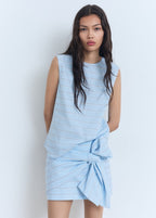 Striped cotton blouse