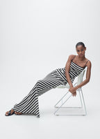 Striped Knitted Fitted Set