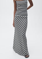 Striped Knitted Fitted Set