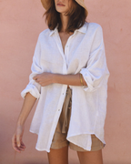 The Ultimate Oversized Faded Linen Shirt