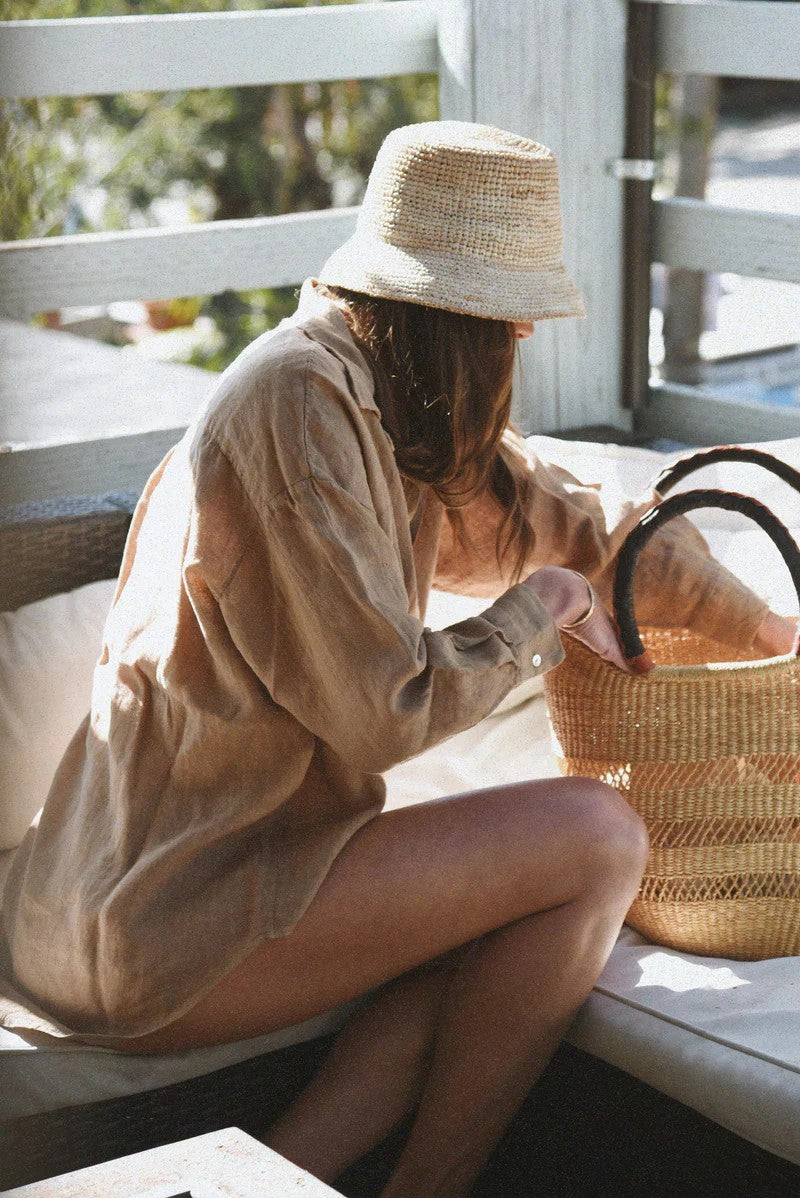 The Ultimate Oversized Faded Linen Shirt