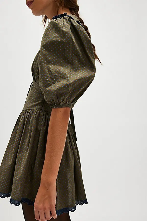 Need To Know Mini Dress - Army Combo