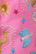 Print Detail Slip Maxi Dress