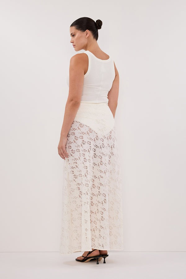 White Lace Skirt