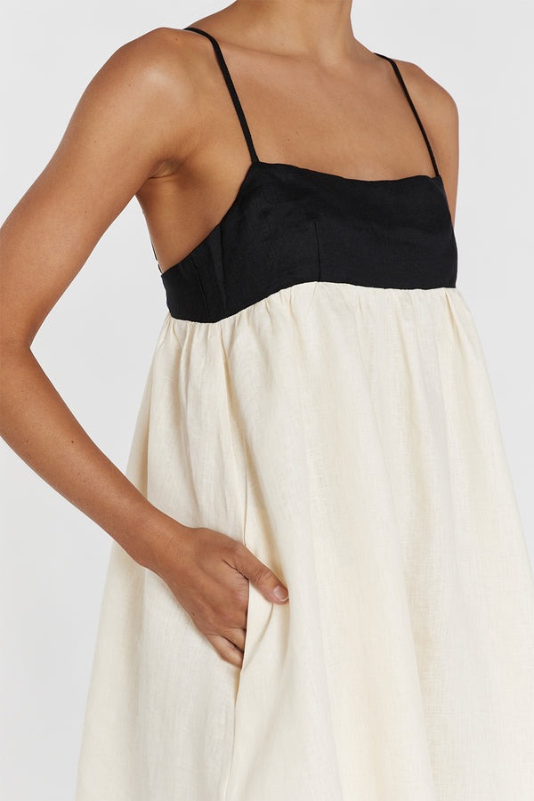 Classic Linen Mini Dress