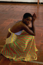 Multicolor Striped Slip Dress