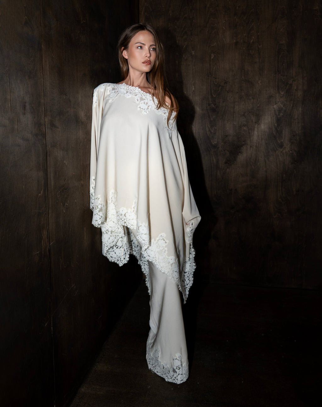 Elsie Lace Shawl Set