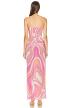 Geometric Print Dress - Pink