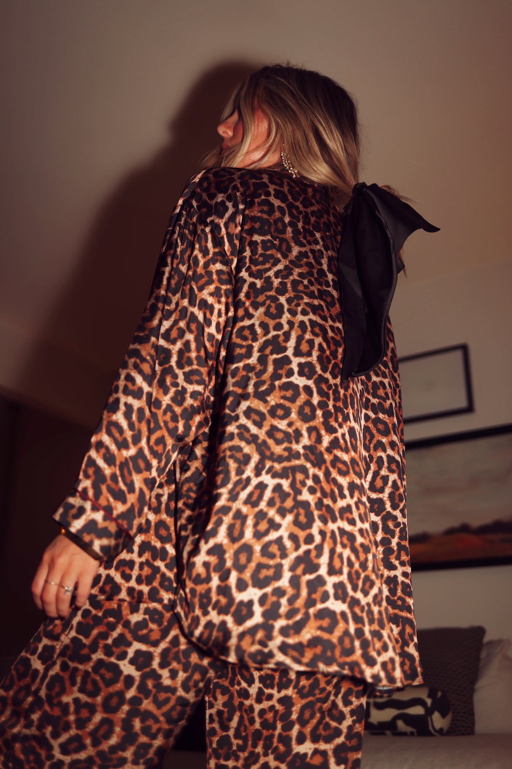 Cozy Oversized Pajama- Leopard