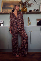 Cozy Oversized Pajama- Leopard