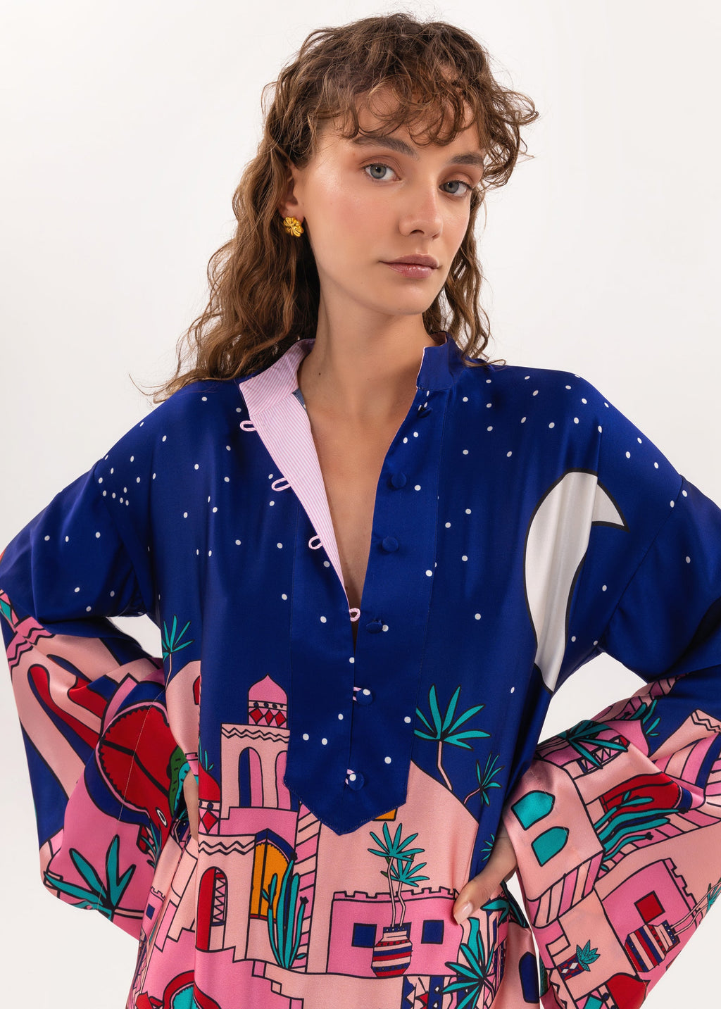 Holiday Satin Fun Maxi Dress