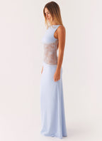Lace Patchwork Maxi Dress